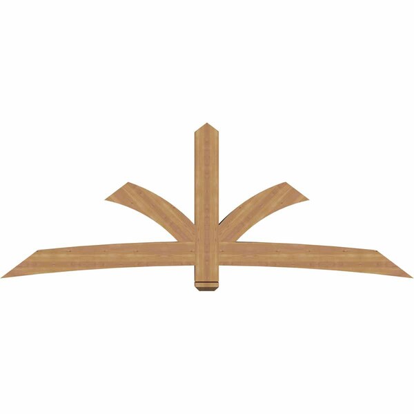 Ekena Millwork Davenport Timber Gable Bracket, Western Red Cedar, 96"W x 36"H x 5 1/2"D x 5 1/2"F, 9/12 Pitch GBW096X36X0606DAV00SWR - main